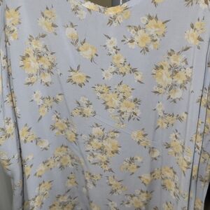 Wallflower Floral Maxi Dress - Yellow and Gray